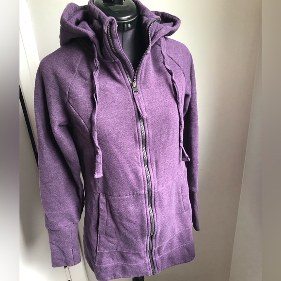 MANDETTA | NWOT | Purple Long Zip Up Hoodie | XS - Picture 1 of 9